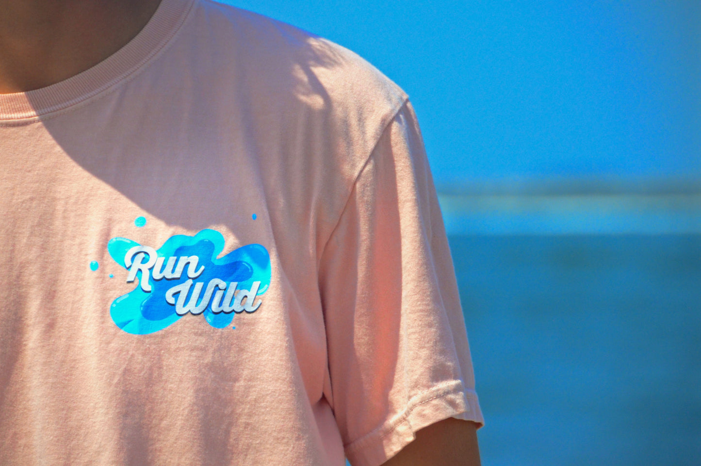 Save The Dolphins Tee - Peach